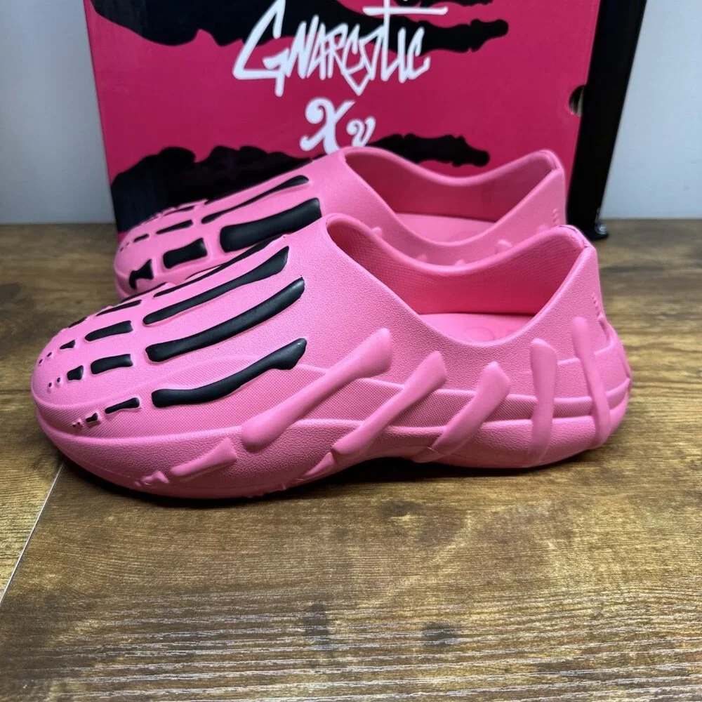 New‎ Gnarcotic Skelly Runners Pink Size 9 New With Box Shoes Slip On Rubber